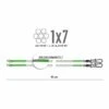 Jenzi - 1x7 Wire Leader (nylon Coated) With Loop And Safety-Snap-Swivel 45cm 1 Jenzi - 1x7 Wire Leader (nylon Coated) With Loop And Safety-Snap-Swivel 45cm -Angelzubehör Rabatt jenzi 1x7 wire leader nylon coated with loop and safety snap swivel 45cm