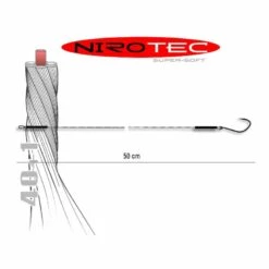 Jenzi - NiroTec Super-Soft Einzelhaken 50cm - Size 4 - 7kg